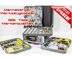 Mannsberger 186-Tlg Werkzeug Trolley